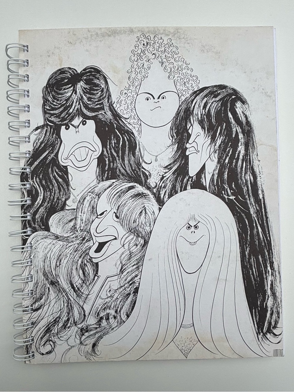 Aerosmith Record Album Notebook, Upcycled Handmade